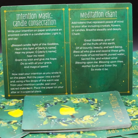 New PRACTICAL Witch's Spell Deck -100 Cards with Details on them - Picture 3 of 3